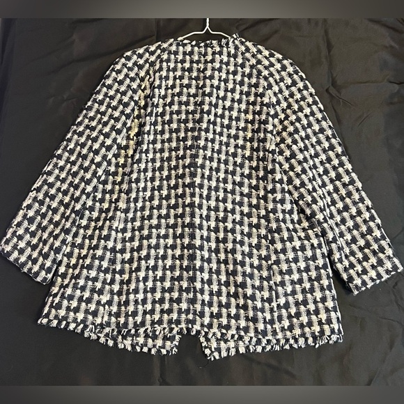 Ann Taylor Tweed Open Front Jacket - Picture 3 of 7